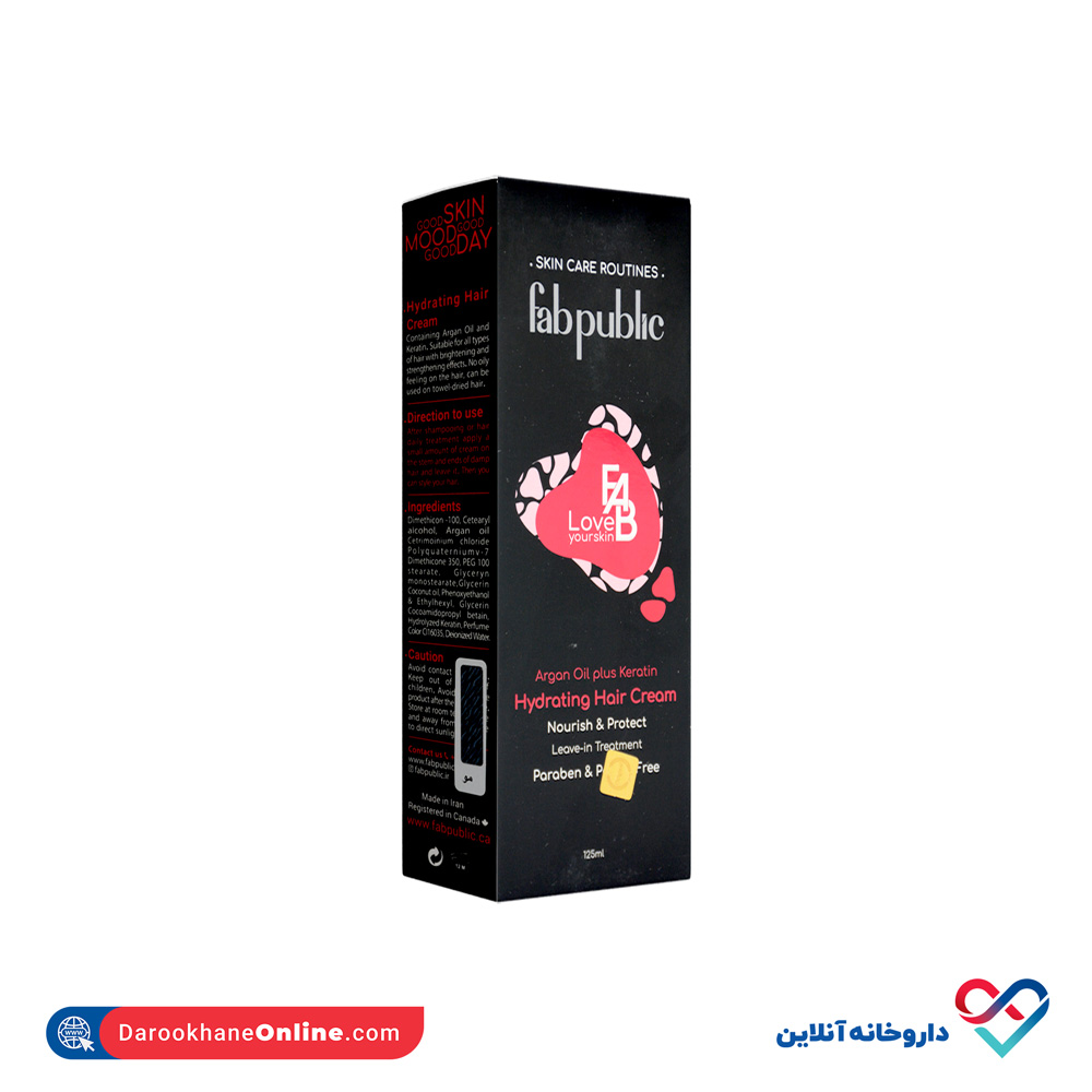 کرم مرطوب کننده مو فاب پابلیک 125 میل - Image 2